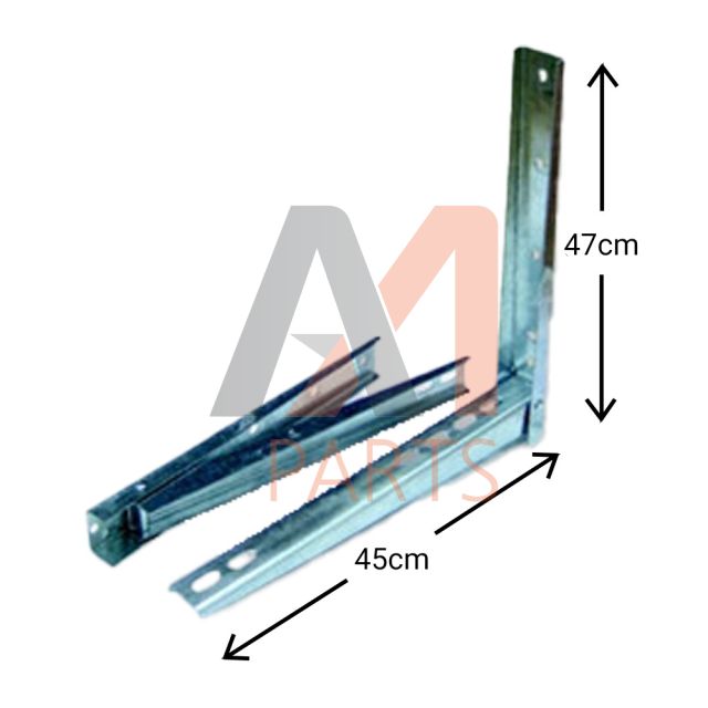 Βάση κλιματιστικού πτυσσόμενη μεγάλη γαλβανιζέ 47x45